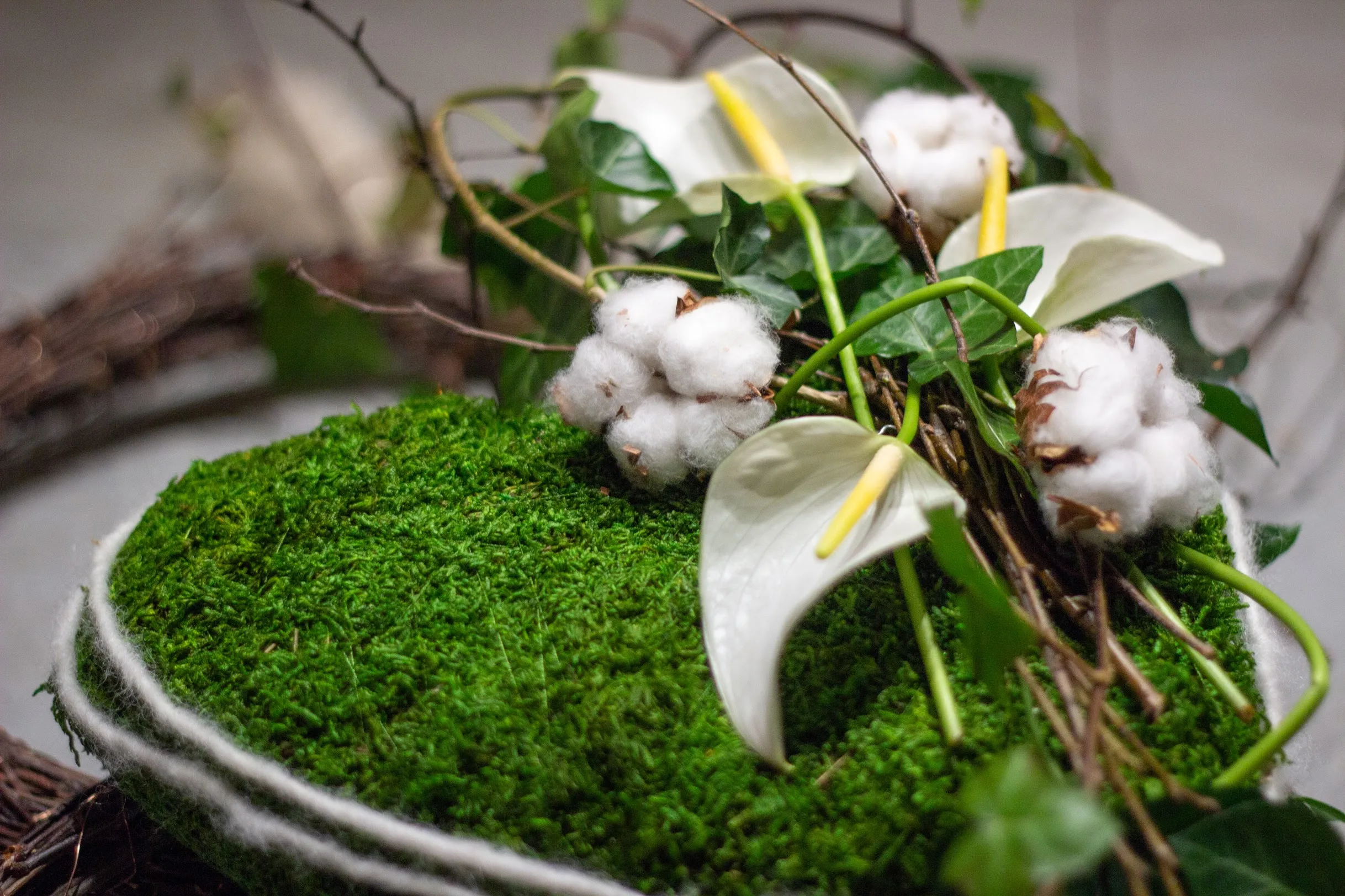 Hartbloemstuk met anthurium